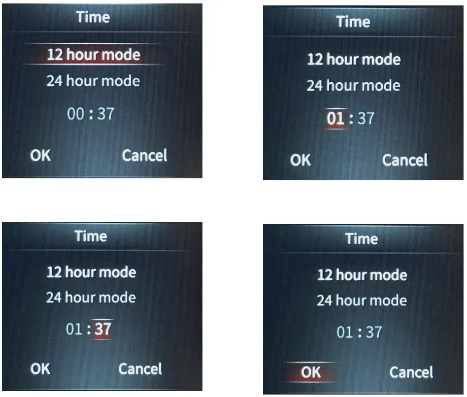 JEGS InVision Ford Mustang 1967 and 1968 Direct Fit Digital Dash Speed Meter - Menu shown 9