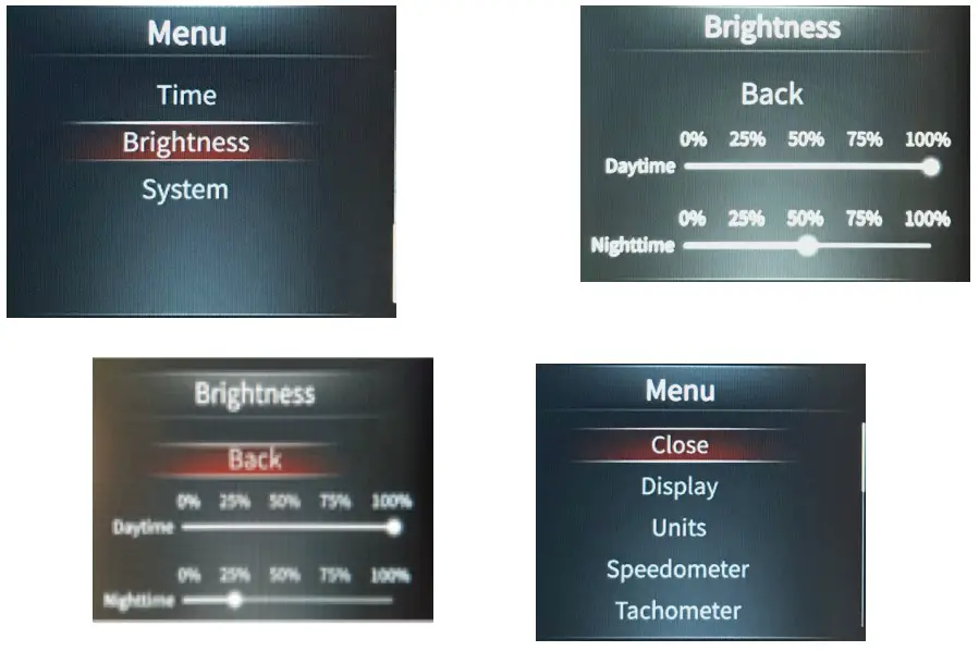 JEGS InVision Ford Mustang 1967 and 1968 Direct Fit Digital Dash Speed Meter - desired color 3