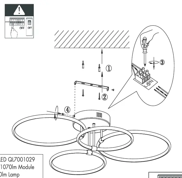 QAZQA 103417 Ceiling Lamp 1