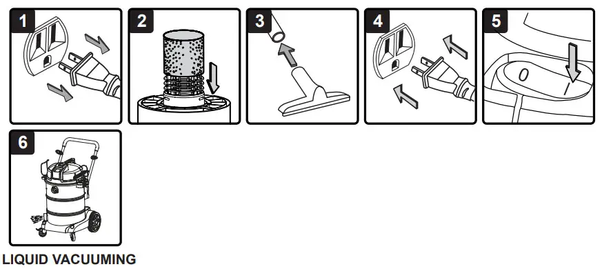 Vacmaster VJE1412SW 14 Gallon Wet - LIQUID VACUUMING