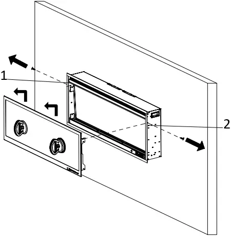 Scandia SG010400165 Aurora 36 Inch Electric Fireplace A12