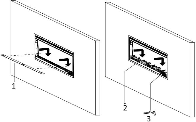 Scandia SG010400165 Aurora 36 Inch Electric Fireplace A13