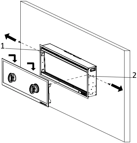 Scandia SG010400165 Aurora 36 Inch Electric Fireplace A14