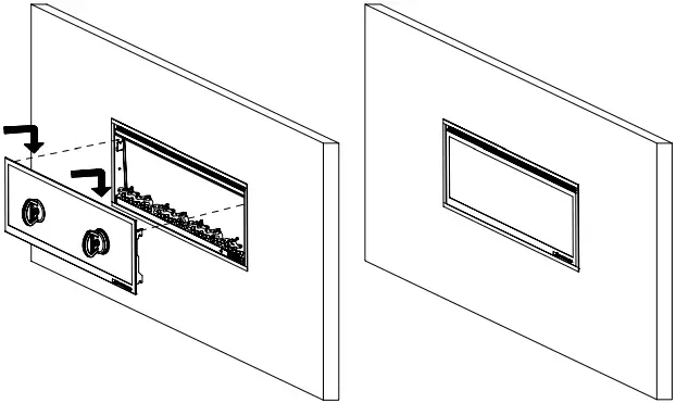 Scandia SG010400165 Aurora 36 Inch Electric Fireplace A7