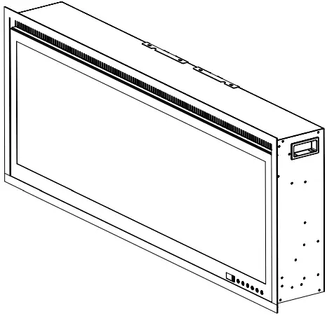 Scandia SG010400165 Aurora 36 Inch Electric Fireplace