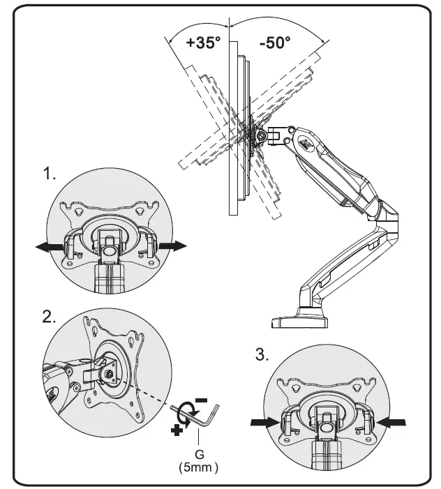NORTH-BAYOU-F160-Flexi-Full-Motion-Desk-Mount-13