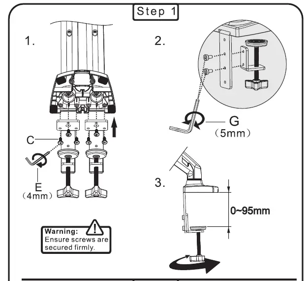 NORTH-BAYOU-F160-Flexi-Full-Motion-Desk-Mount-4