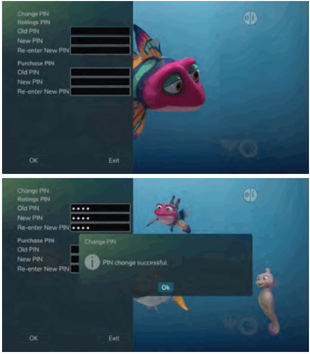 Swiftel IPTV Middleware Remote Control and DVR - Change PIN