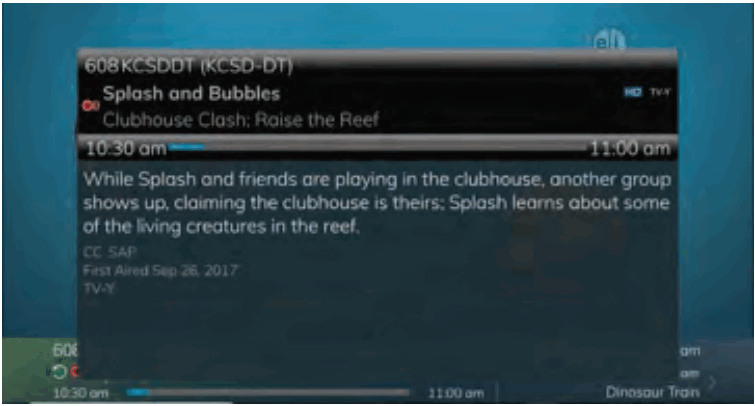 Swiftel IPTV Middleware Remote Control and DVR - Down arrow