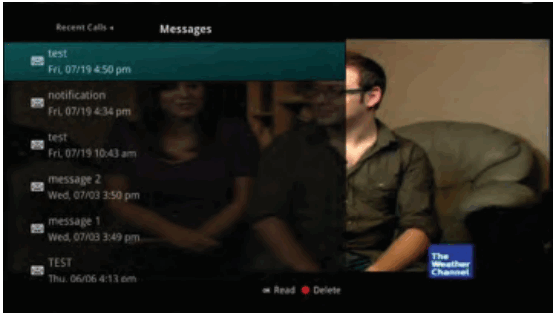 Swiftel IPTV Middleware Remote Control and DVR - Phone Menu 2