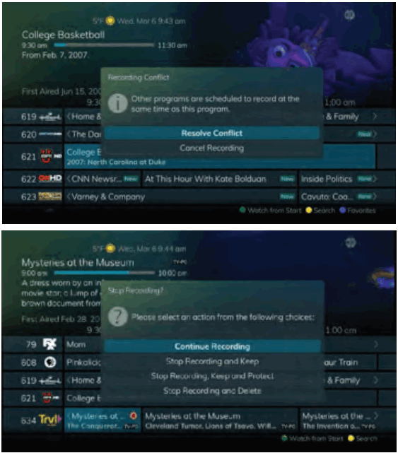 Swiftel IPTV Middleware Remote Control and DVR - Recording