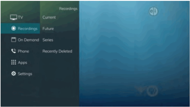 Swiftel IPTV Middleware Remote Control and DVR - Recordings Menu