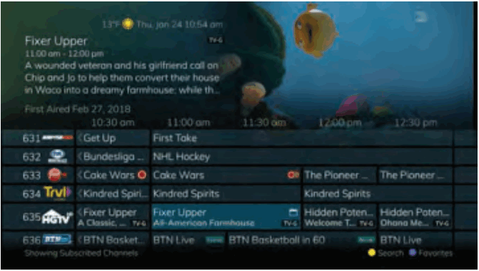 Swiftel IPTV Middleware Remote Control and DVR - Reminder Icon