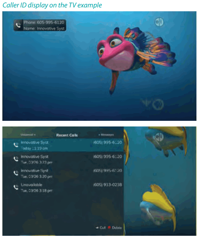 Swiftel IPTV Middleware Remote Control and DVR - TV example