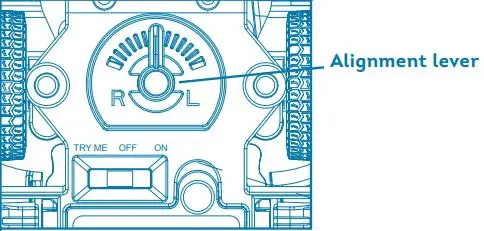 DRIVEN 23D24R17 Micro Series Kids Play Truck User Guide - Alignment lever