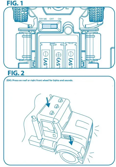 DRIVEN 23D24R17 Micro Series Kids Play Truck User Guide - Fig 1,2