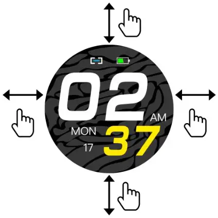 MAREA B59003 Smart Watch --Watch interface shift process