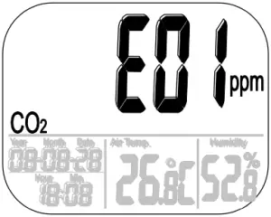 EXTECH CO200 - Error - CO2 Display Code