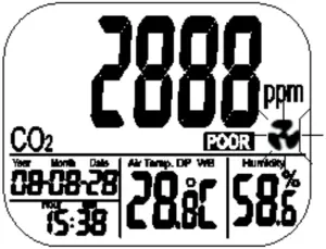 EXTECH CO200 - Operation - Alarm Function