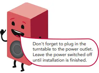 BAHUN ARTTS-0321 Turntable With Speakers - Connect to Power 1