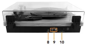 BAHUN ARTTS-0321 Turntable With Speakers - Product Overview 1