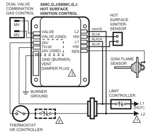 resideo V8205 Direct Ignition Combination Gas Control -fig6