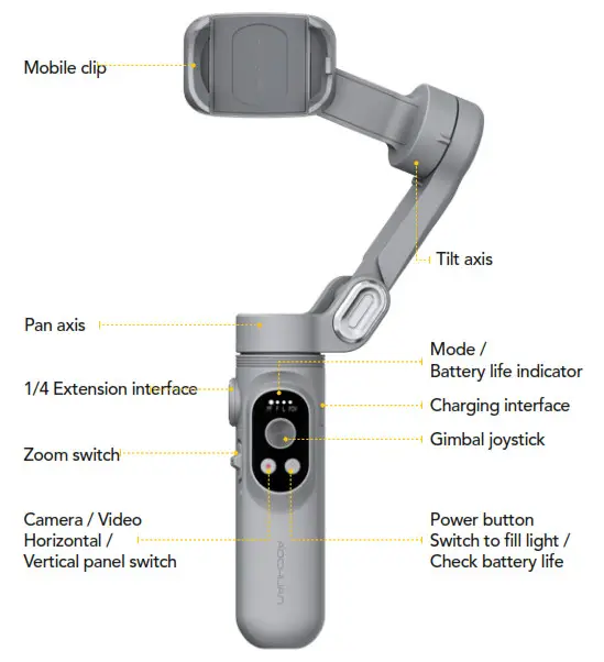 Zhongshan Yangguo Electronic Technology Smart X 3 Axis Smartphone Stabilizer- Introduction
