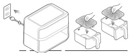 CHEFMAN RJ38-SQPF-45TDB TurboFry Touch Dual Fryer fig3