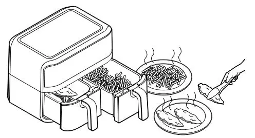 CHEFMAN RJ38-SQPF-45TDB TurboFry Touch Dual Fryer fig8