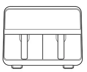 CHEFMAN RJ38-SQPF-45TDB TurboFry Touch Dual Fryer