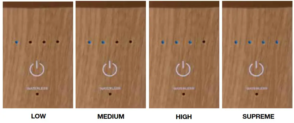 AIR INNOVATIONS MH-504 Clean Mist Sensatouch Humidifier- Function
