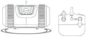 Guangdong Yinrun Industry 1014430-TX Toy RC Battle Track - Spinning Action