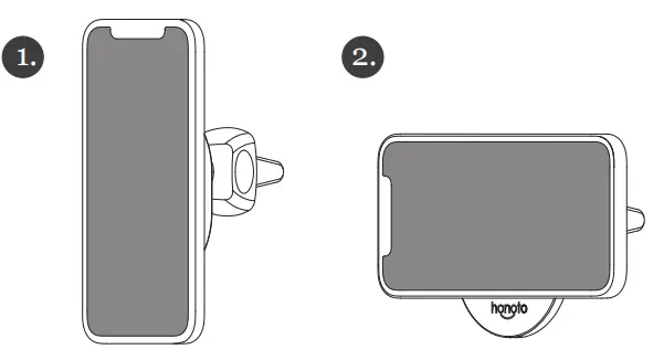 honoto CHACA0109 Car Vent Mount - angles