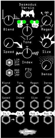 Desmodus Versio Stereo reverb-DSP platform - Interface
