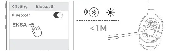 EKSA H6 Wireless Headphone - Pair 2