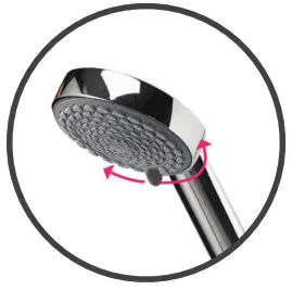 AQUALISA Aquastream Power Shower with Adjustable Shower Head- Rotate