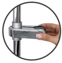 AQUALISA Aquastream Power Shower with Adjustable Shower Head- SLIDER RAIL 2