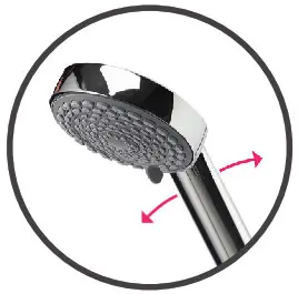 AQUALISA Aquastream Power Shower with Adjustable Shower Head- ratchet