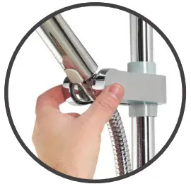 AQUALISA Aquastream Power Shower with Adjustable Shower Head- slider