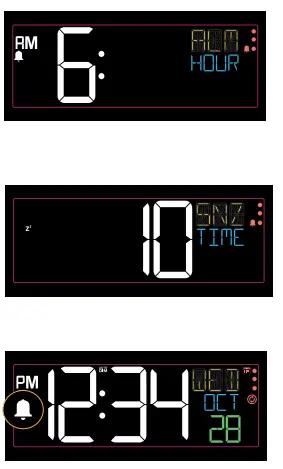 LA CROSSE TECHNOLOGY 616A-1413 Projection Alarm Clock fig10