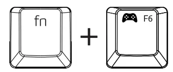 XPG Mage Mechanical Gaming Keyboard - Gaming mode