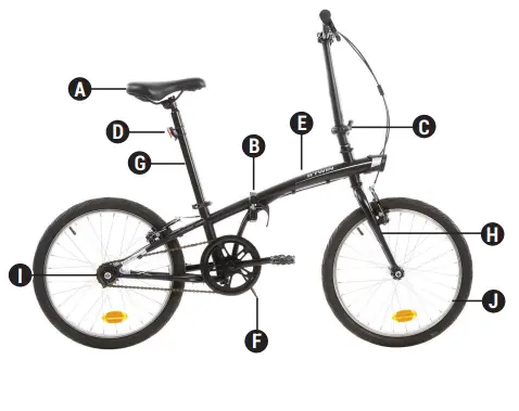 OXYLANE 100-120 Folding Bike fig5