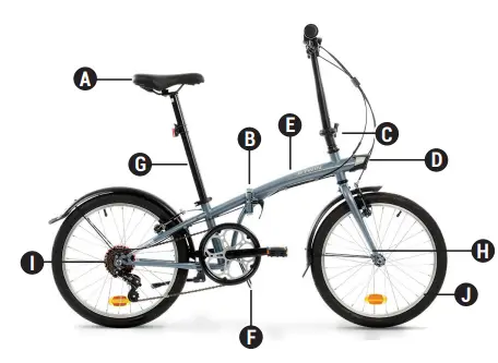 OXYLANE 100-120 Folding Bike fig6