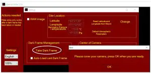 FIG 11 Take Dark Frame