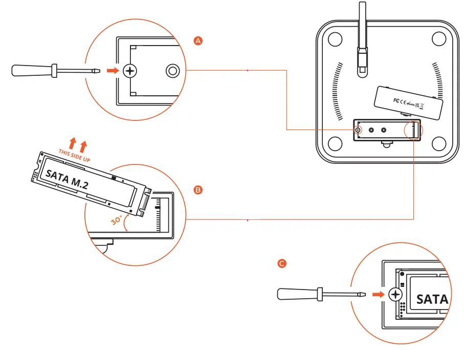 SATECHI ST UCICHS Stand Hub for MAC Mini with SSD Enclosure - FIG 1