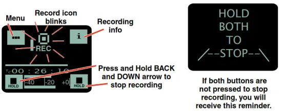 LECTROSONICS SPDR Stereo Compact Digital Audio Recorder - Recording Screens1
