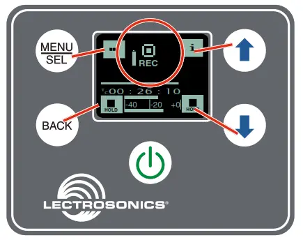 LECTROSONICS SPDR Stereo Compact Digital Audio Recorder - SPDR function