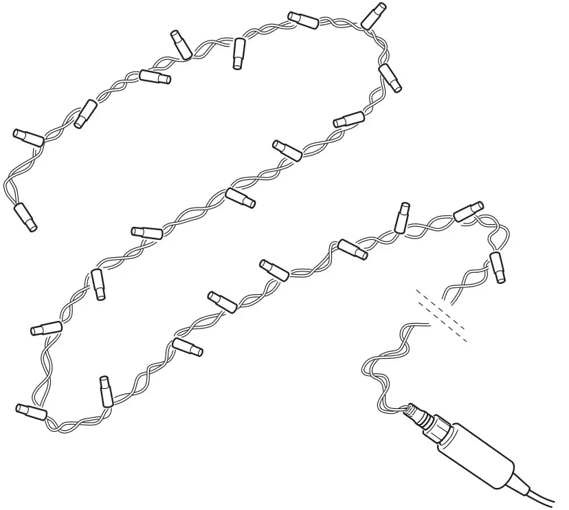 IKEA 903 574 44 LEDLJUS LED Lighting Chain with 24 Lights