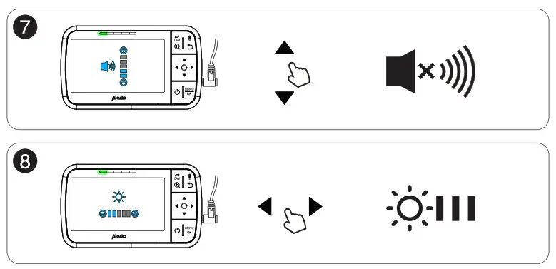 Alecto DVM149 Video Baby Monitor with 4.3 Inch Colour Display - 7