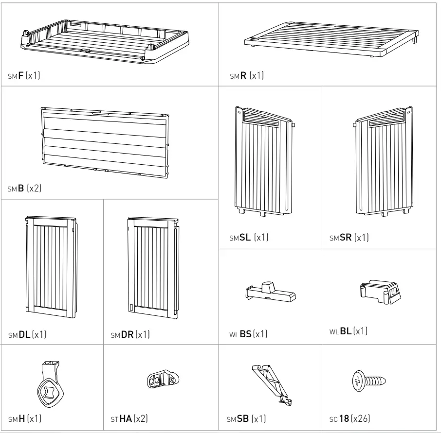 KeTeR 29155194 Store-It-Out Midi Wood Effect Garden Storage Box - SHED PARTS